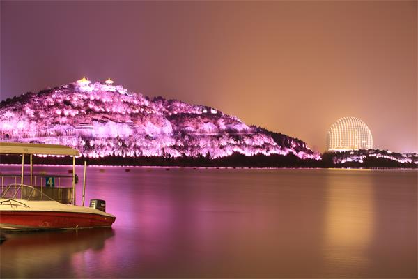 雁棲湖夜景欣賞