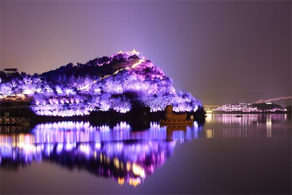 雁棲湖夜景欣賞